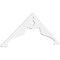 Ekena Millwork Pitch Heath Architectural Grade PVC Gable Pediment, 48"W x 18"H x 1"P (9/12) GPP048X018X100HEA - alternate 1